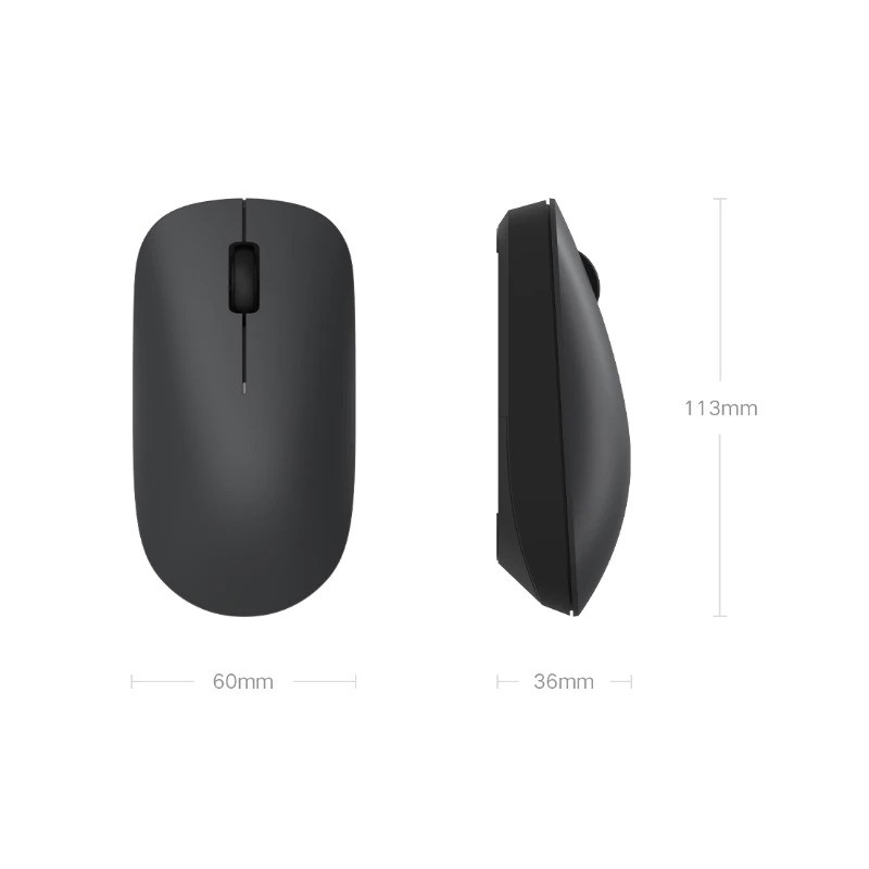 (ORI) Xiaomi Millet Wireless Mouse 2.4 GHz 1000DPI - XMWXSB01YM - Black