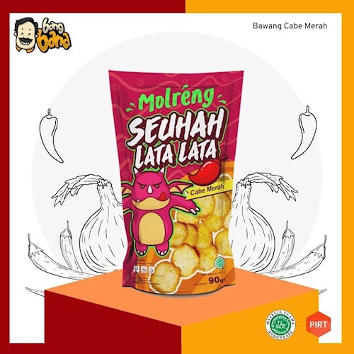 Jual Keripik Kripik Kerupuk Krupuk Snack Cemilan Molreng Pedas Premium Seuhahlatalata Cimol