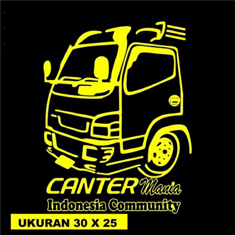 Stiker Mobil Truck Canter Mania Indonesia Stiker Variasi Mobil Keren Stiker Aksesoris Mobil