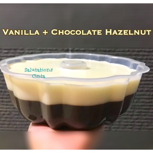 

Vanilla + Chocolate Hazelnut DENGAN Cetakan ( Malang Only )