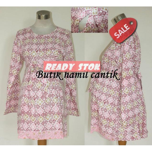 baju hamil kerja / kantor batik 3741