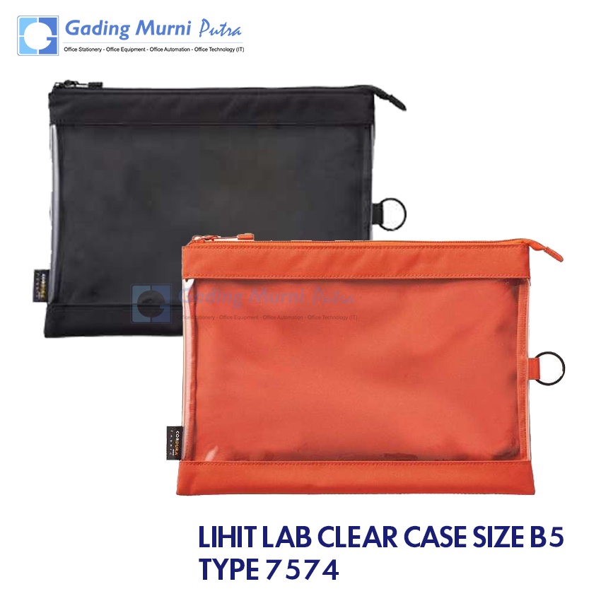 

LIHIT LAB CLEAR CASE / ZIPPER BAG SIZE B5 TYPE 7574