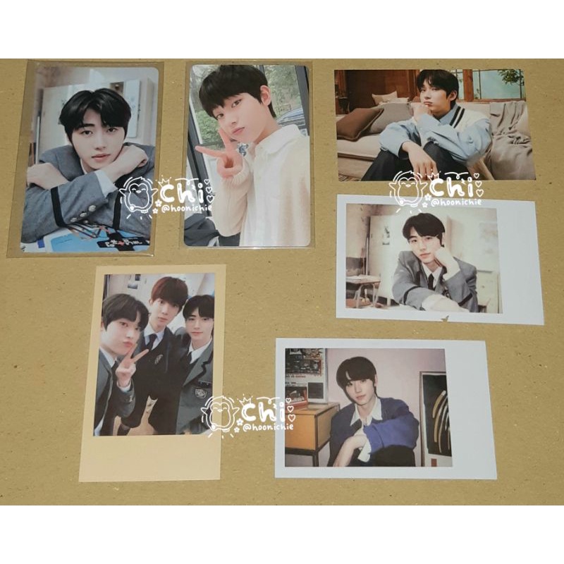 Photocard polaroid ggu ggu sunghoon unit pc sg season greating sunoo trading card