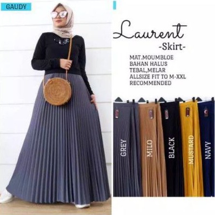 Rok Panjang Plisket Premium(ROK PANJANG MUSLIM)