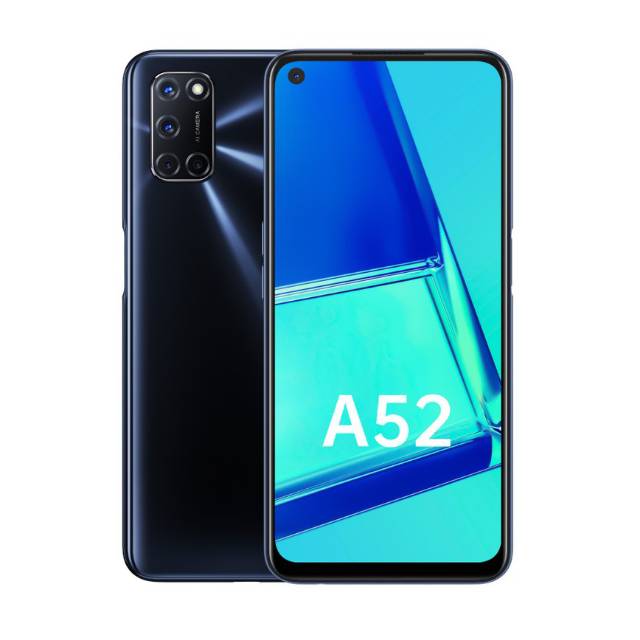 OPPO A52 6GB/128GB Black [Fast Charging 18W,5000 mAh,Snapdragon