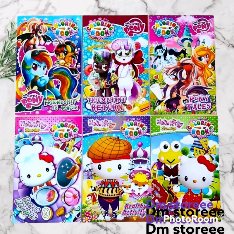 

buku mewarnai coloring book DG / mewarnai edukasi menggambar dan membaca