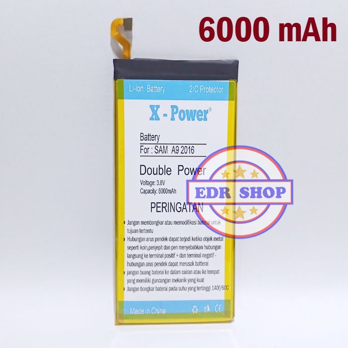 Batre Samsung Galaxy A9 2016 A900 A9000 Batu Baterai Battery Tanam Double Power