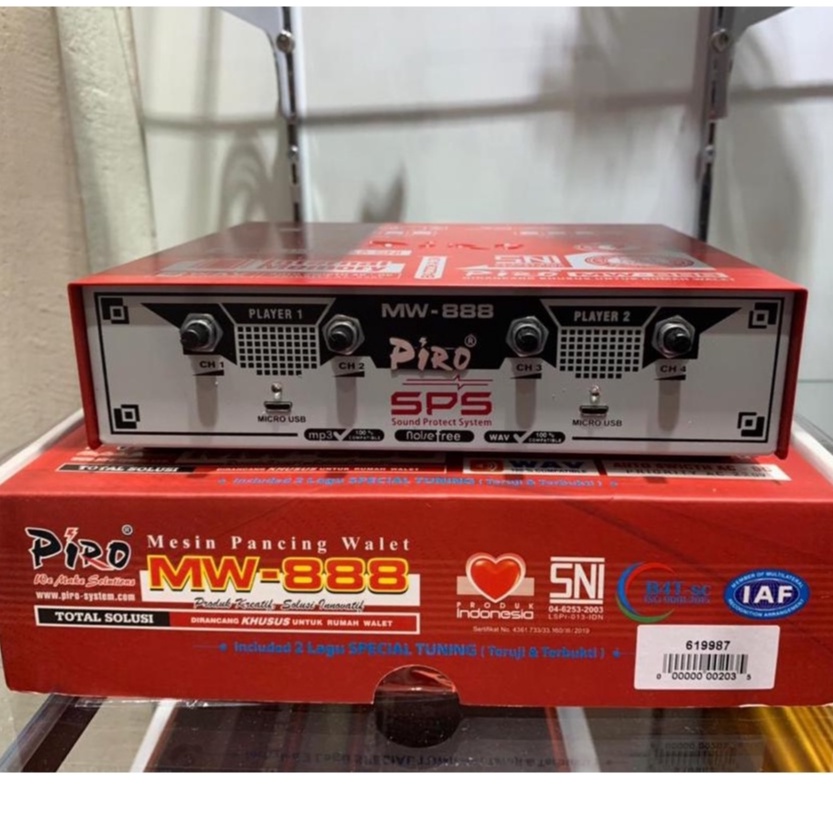 Ampli PIRO MW-888 Bye-bye memory Anti petir