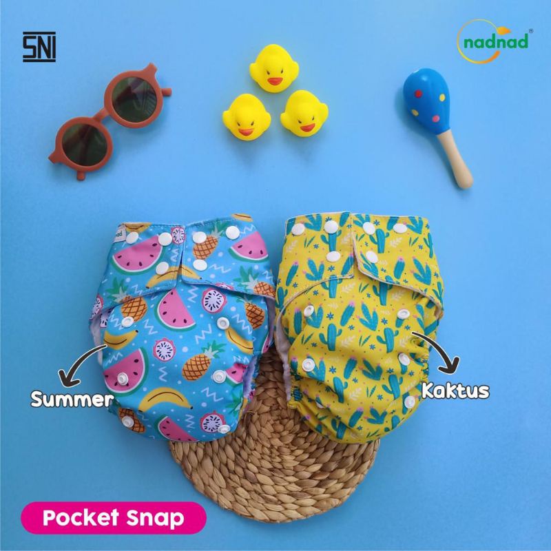 Promo Clodi Nadnad Snap  Pocket 3 sd 15 Kg , Clodi Bayi