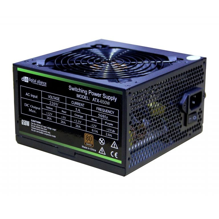 Digital Alliance Power Supply 650 Watt 80+ Bronze - DA PSU 650W