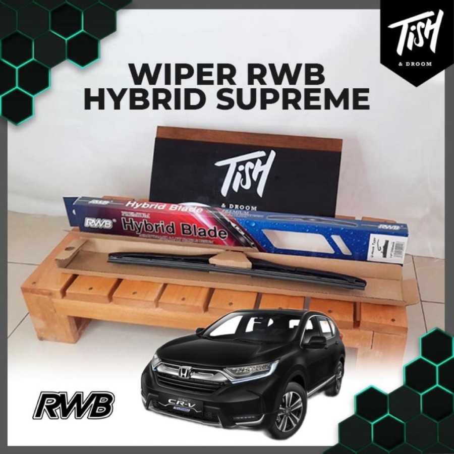 Wiper CRV Turbo 2017 2022 Hybrid RWB Supreme 2 PCS