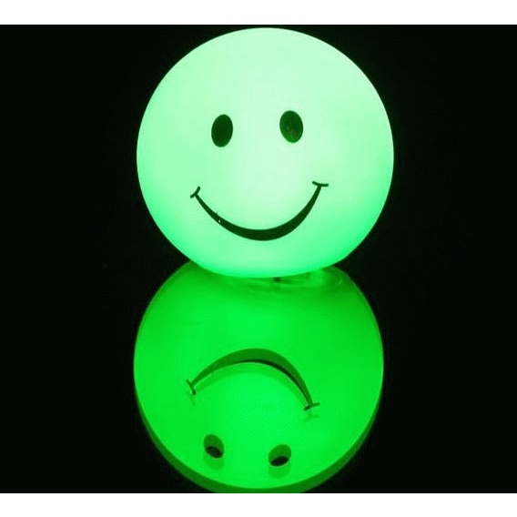 Lampu Hias Meja 7-Warna Motif Emoji / Emoticon