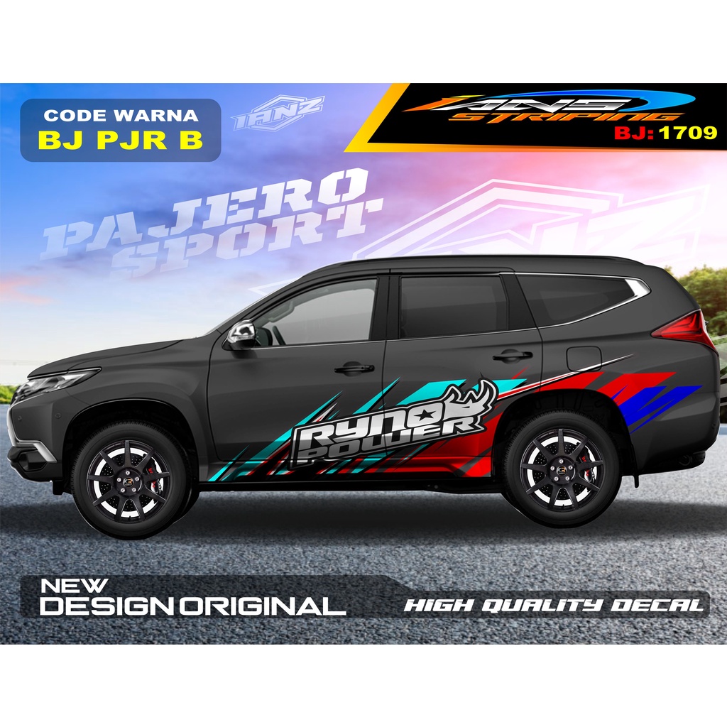 STICKER MOBIL FORTUNER / STIKER MOBIL GRAND LIVINA / VARIASI STIKER PAJERO / STIKER MOBIL