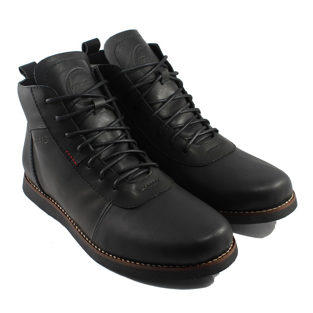 SEPATU PRIA BRADLEYS BRODO BLACK KULIT ASLI ORIGINAL LEATHER