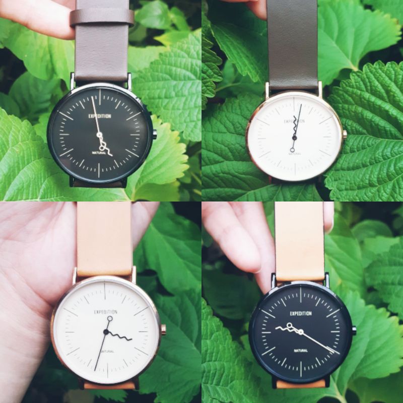 Jam Tangan Cowok Expedition Watch Natural Series 6704M Original Water Resistant