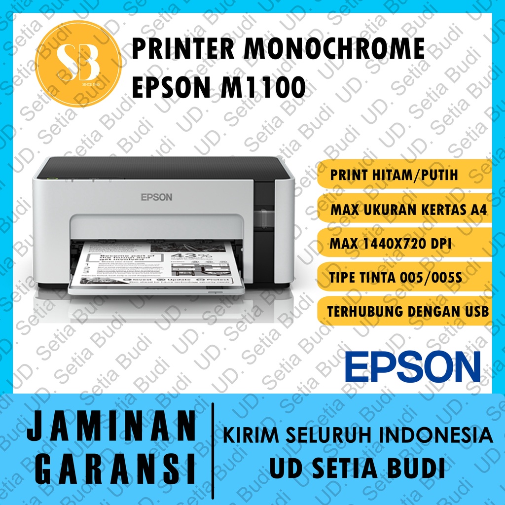 Epson M1100 Printer EcoTank Monochrome / Hitam Putih