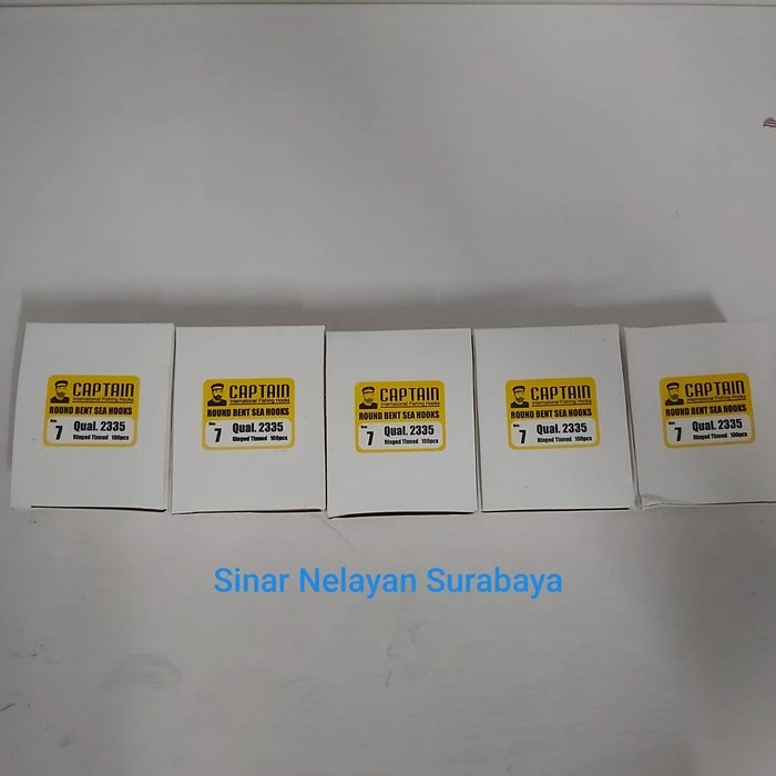 Kail mata pancing putih Captain 2335 no 7 (isi 5 kotak)