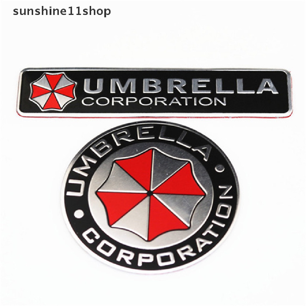 Sho - Stiker Motif Umbrella Corporation Resident Evil 3D Bahan Aluminum Alloy Untuk Dekorasi