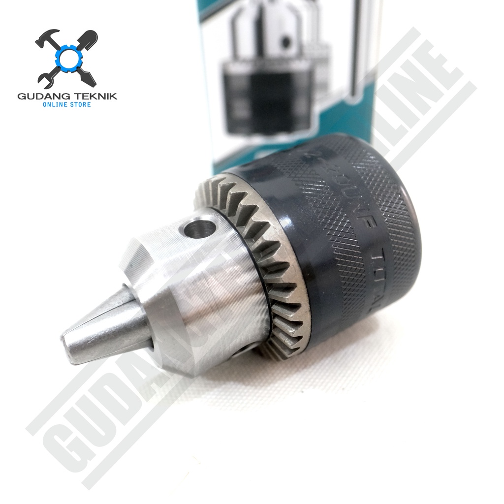Kepala Bor 13mm 1/2&quot; TOTAL TAC451301 - Key Chuck 13 mm 1/2 inch 20 UNF TAC 451301 TAC-451301 TOTAL
