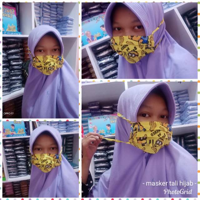 masker kain motif mix 2macem