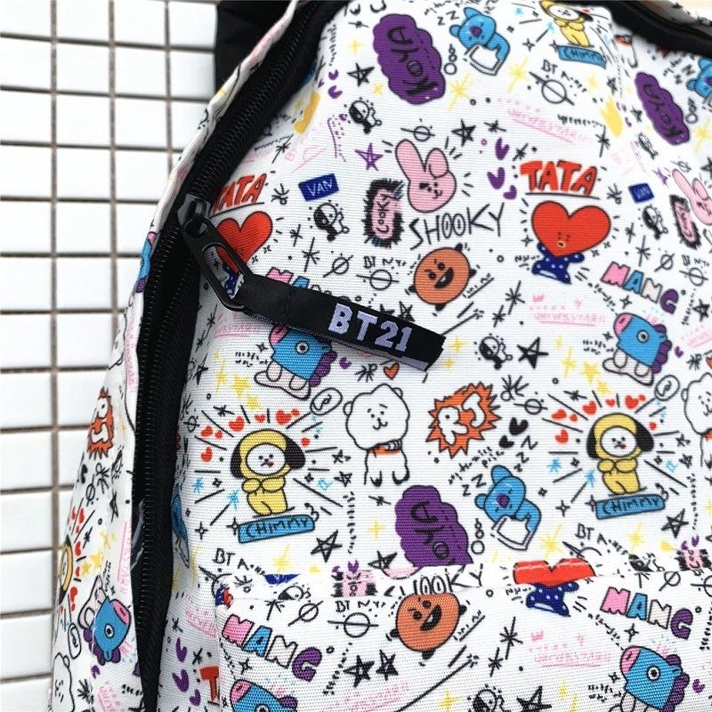  BTS  Backpack KPOP Bangtan Boys Bt21 Tas  Sekolah Siswa 