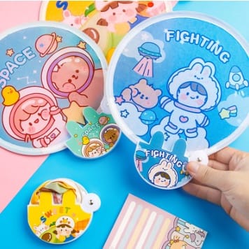 KIPAS TANGAN LIPAT MINI KIPAS TANGAN KARAKTER LUCU
