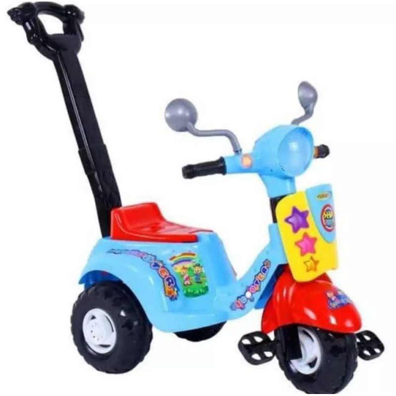 Sepeda dorongan mainan anak tunggang sepeda plastik berkualitas murah