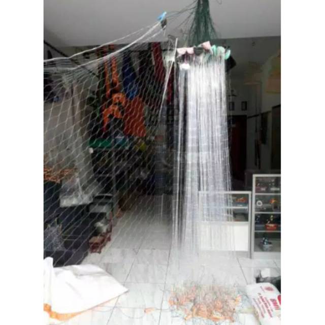 Jaring Ikan Siap Pakai 1,25in senar 0,12mm jaring ikan murah jaring pukat jaring ikan bentang