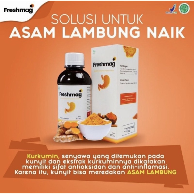 Freshmag sirup 200 ml ( solusi maag asam lambung naik )