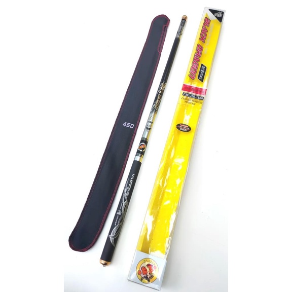 Joran Tegek Haizen Black Dragon 270 360 450 540  Cm Ruas Panjang carbon kuat pancing