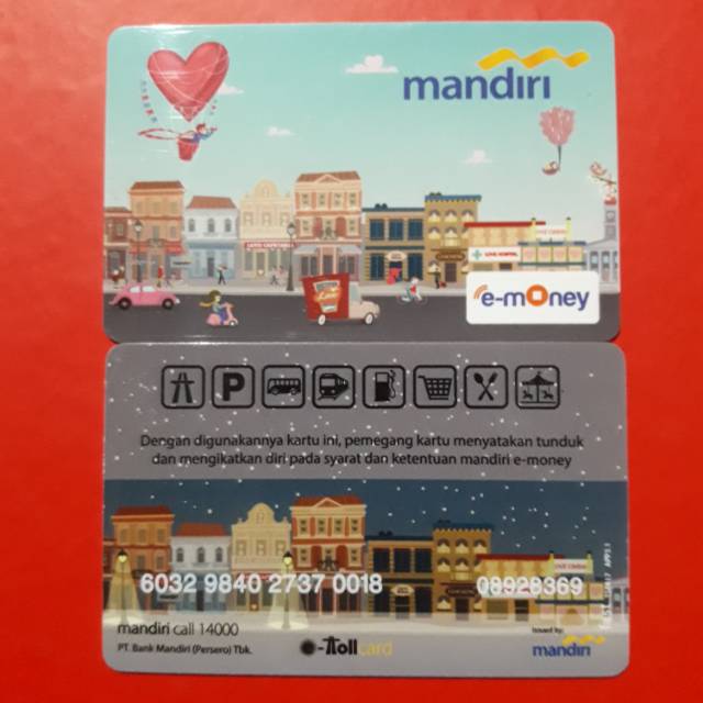 ///KADO VALENTINE/// Mandiri eMoney TOWN OF LOVE ORI /Like eTOLL Tapcash Flazz or Brizzi