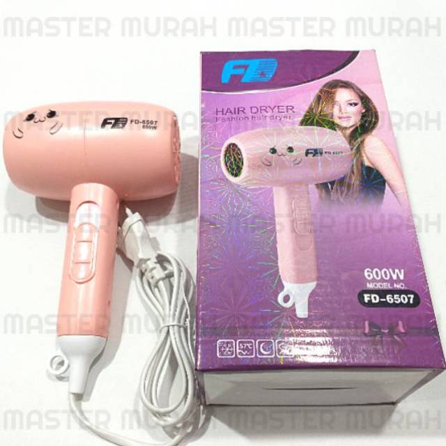 HARGA PROMO Hair Dryer FD-6507 600w Fashion Hairdryer Pengering Rambut FD 600watt