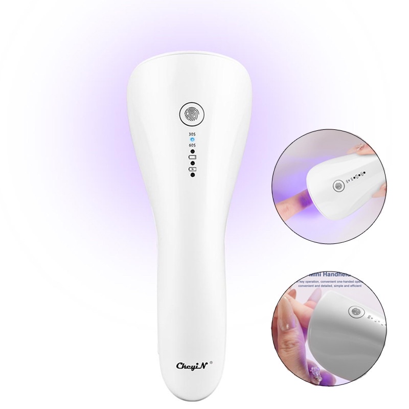 Single Curing Lamp / Portable UV LED Nail Lamp / Nail Machine Curing / Mini UV LED Portable Rechargeable / Lampu Dolphin Wireless / Pengering Kutek Gel