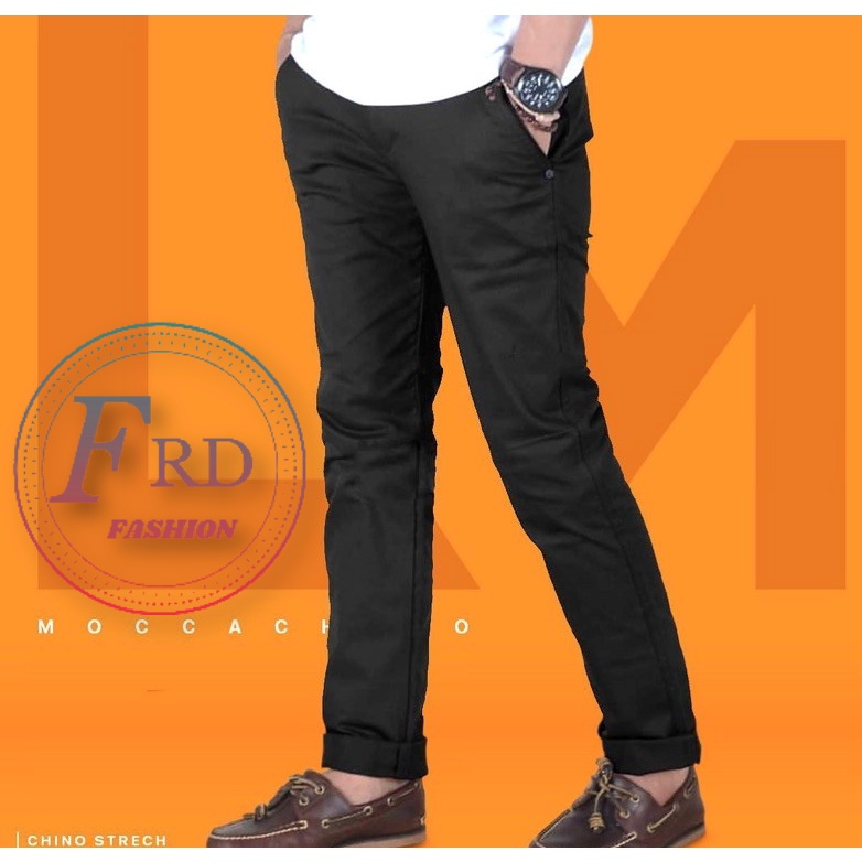 Celana Chino Panjang Pria Slimfit Chinos Pant Kantor Formal Kualitas Premium Laki-Laki Dewasa