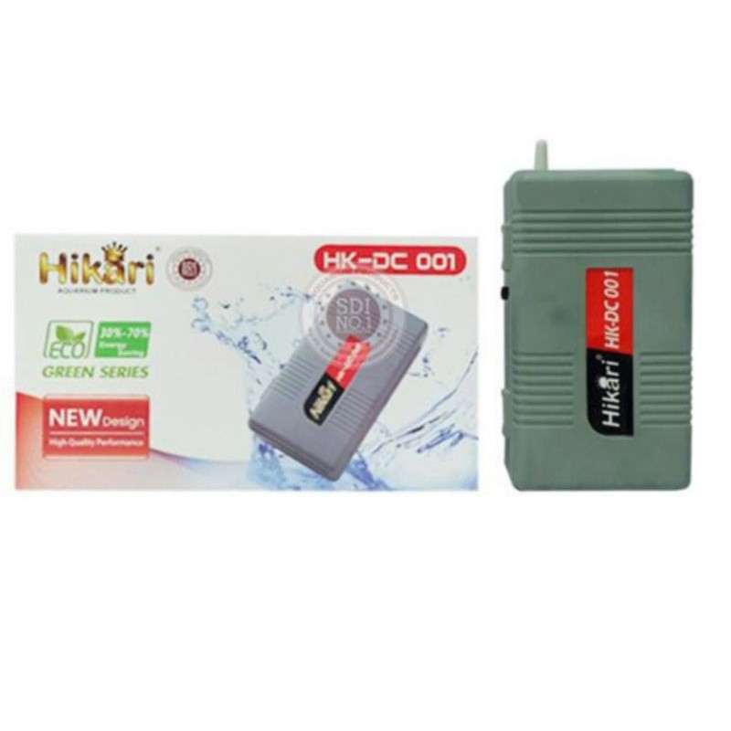 Hikari HK DC001 airpump pompa aerator baterai batre untuk aquarium atau mancing