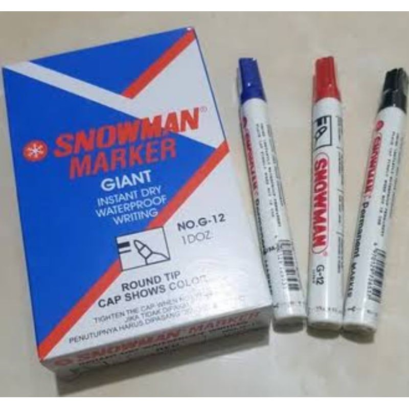 

[ LUSIN ] SPIDOL SNOWMAN MARKER/PERMANENT NO G-12