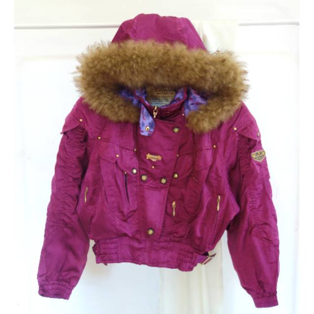 ELLESSE ITALY Jaket Crop Vintage Retro Hoodie Second Branded Original Preloved Rare Item