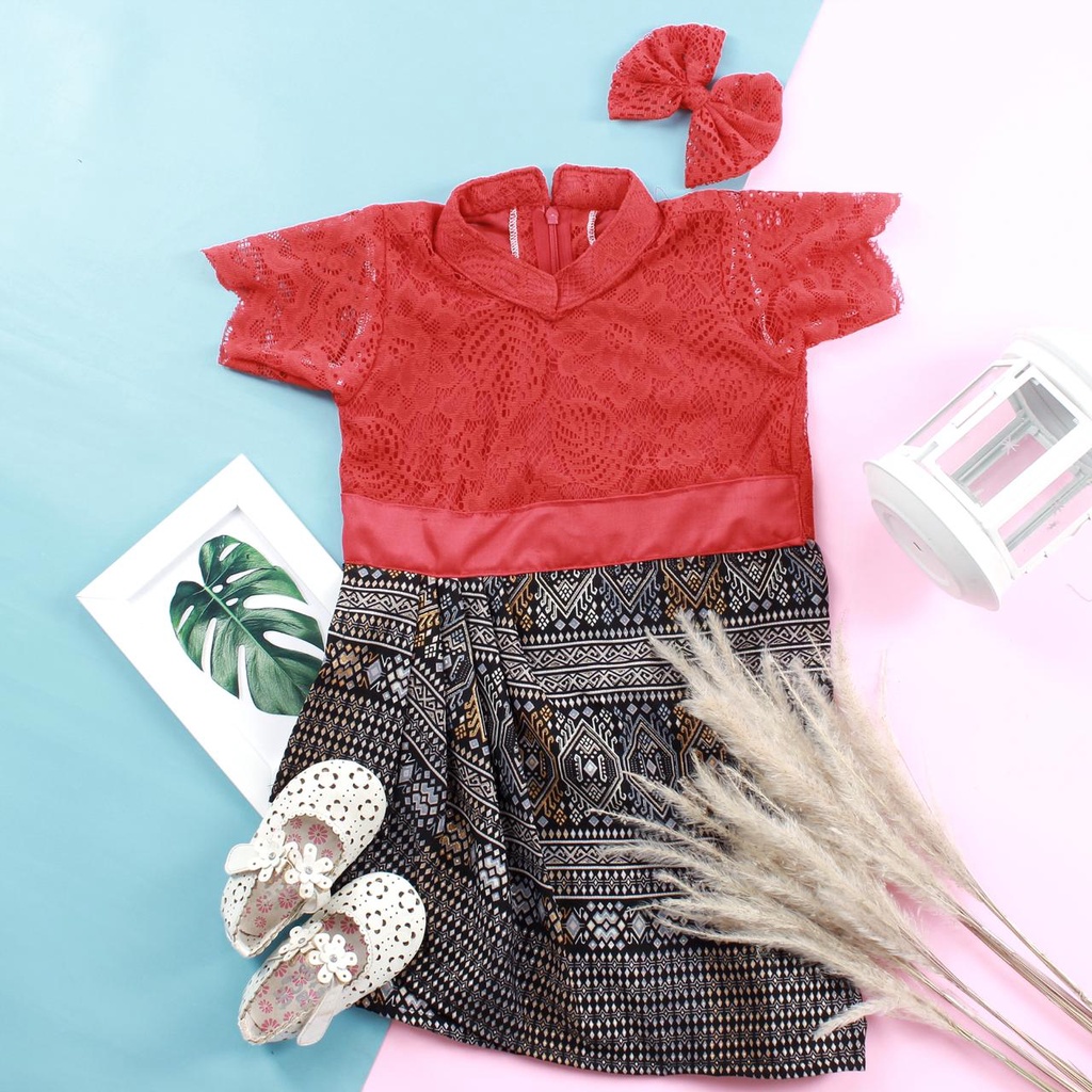 DIAJENG LACE MINI DRESS LILIT ANAK/GAUN ANAK