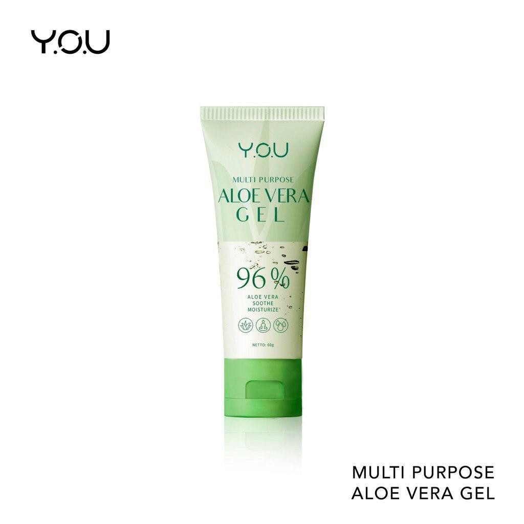 YOU Multi Purpose Aloe Vera Gel 96% by YOU Buy Aloe Vera 60g Free Gift Pouch Cantik