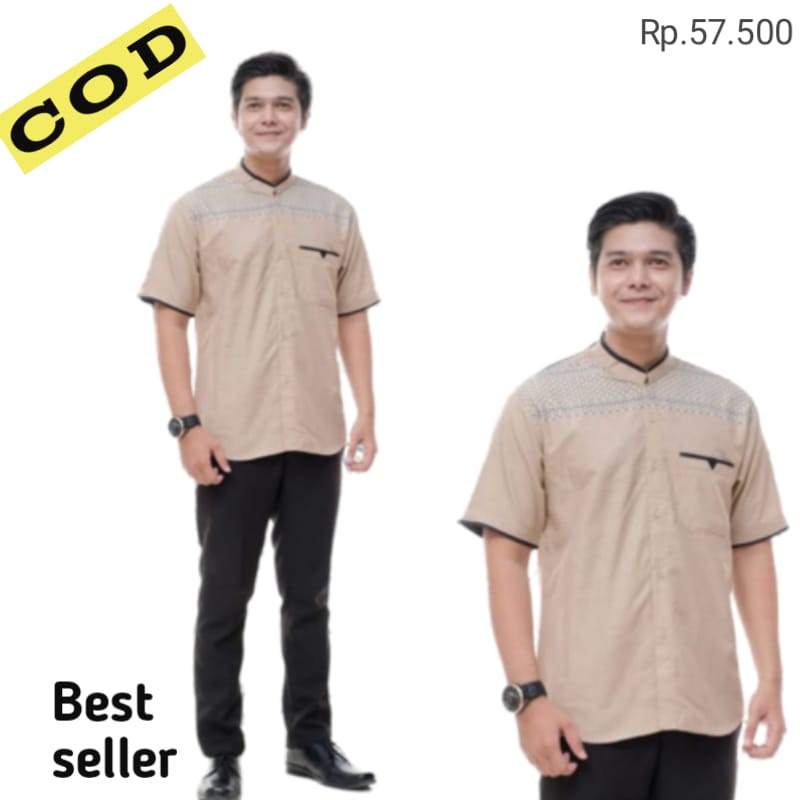 Baju Koko Sultan Pria Lengan Pendek  Katun Termurah Terlaris Fashion Muslim Pria Terbaru  Bisa Cod