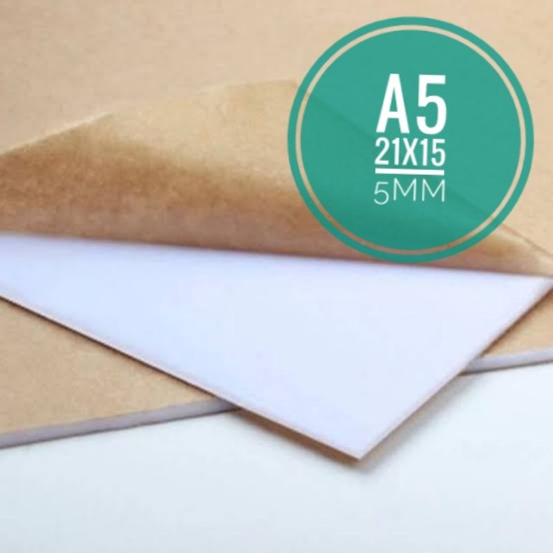 

Acrylic / Akrilik Putih Susu A5 21x15 5mm