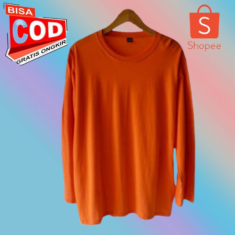 PROMO TERMURAH kaos polos wanita DEWASA LENGAN PANJANG WARNA WARNI LOKAL BAJU tangan panjang cewek t