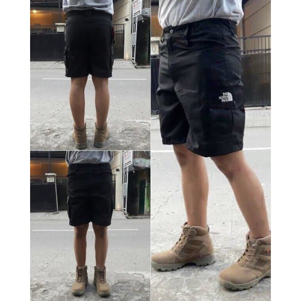 Celana Pendek TNF Hitam Outdoor Pants Quick Dry Melar Cepat Kering
