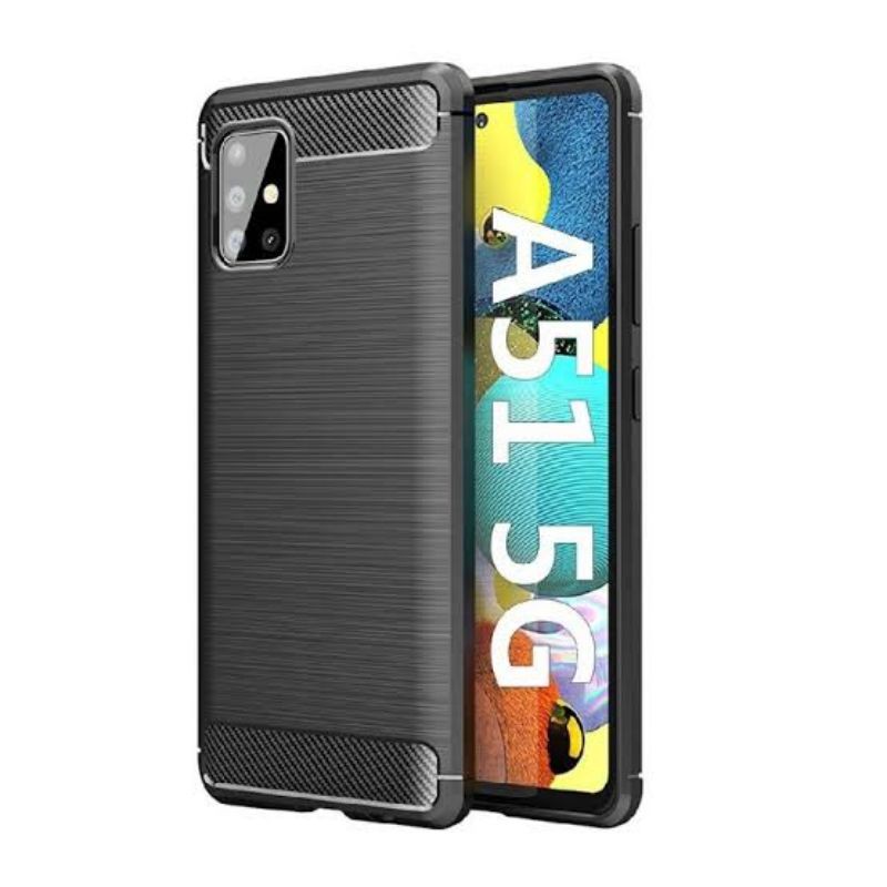 Case Samsung A01/A20s/A30s/A50s/A11/A12/A31/A51/A71/M11/M51 Ipaky Fiber Carbon Black Series