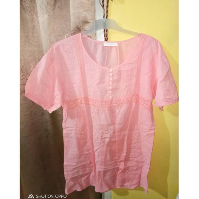 BAJU Wanita Atasan warna peach