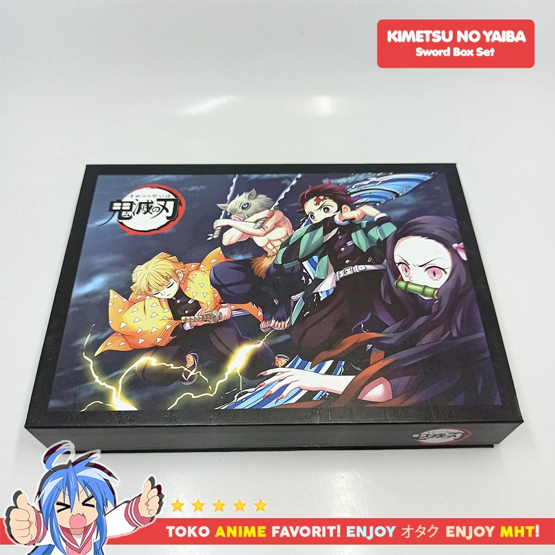 Gantungan Kunci Anime Kimetsu no Yaiba Demon Slayer Pedang Nichirin Blade Box Set