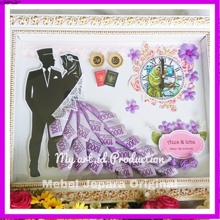 mahar nikah pengantin siluet