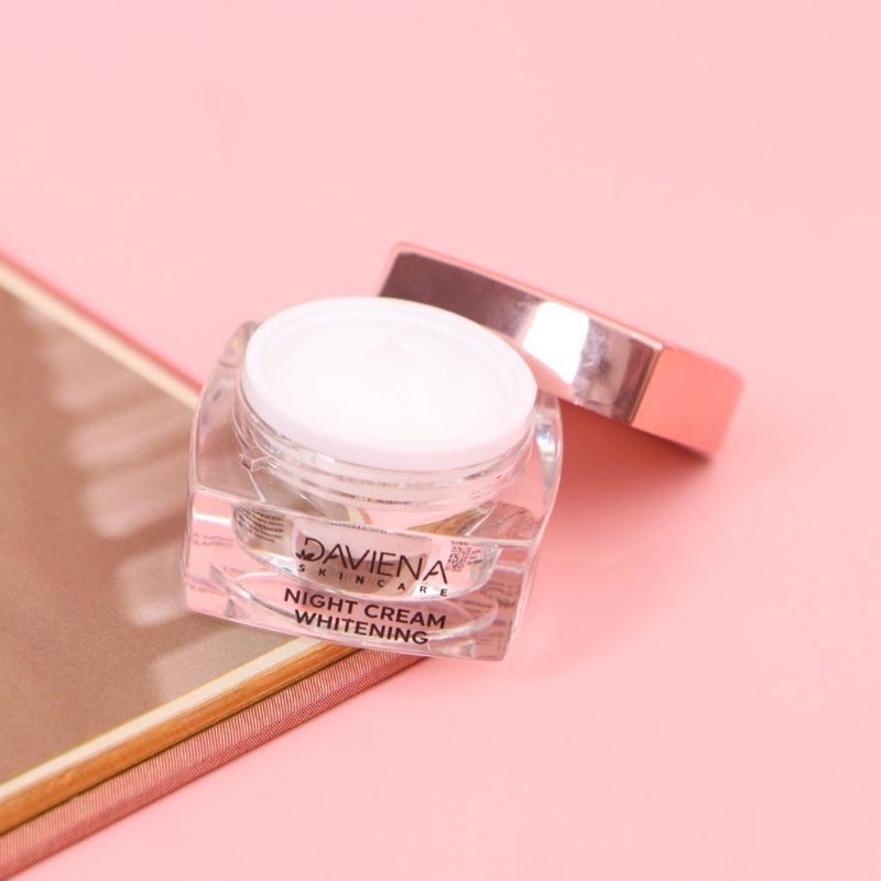 (PUSAT JAWA) Daviena Skincare | GLOWING SERIES |PEMUTIH WAJAH BPOM|DAVINA SKINCARE-NIGHT CREAM