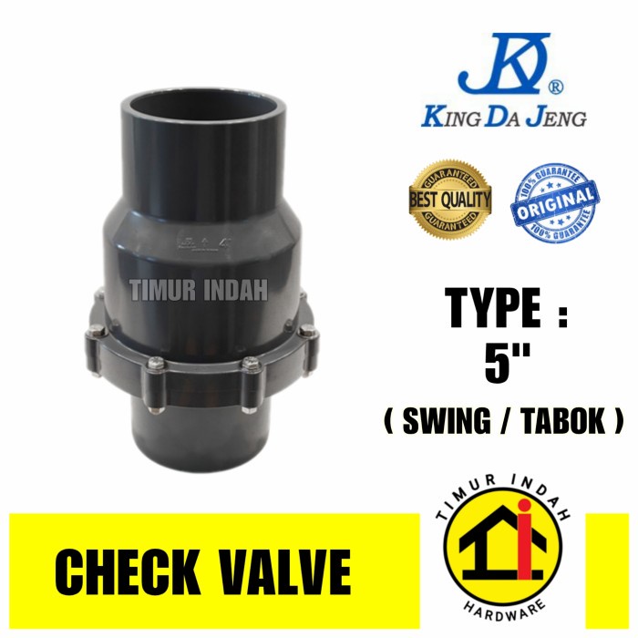 Swing Check Valve 5" KDJ - KING DA JENG