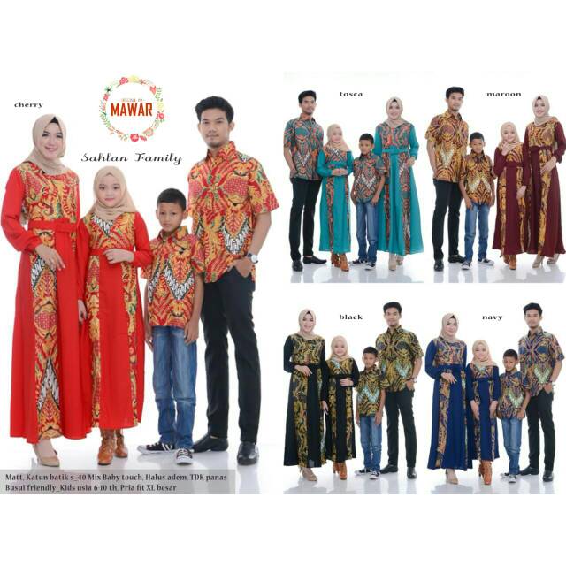 Baju Batik Couple Family Sahlan / Batik Family (geser untuk melihat yang lain)